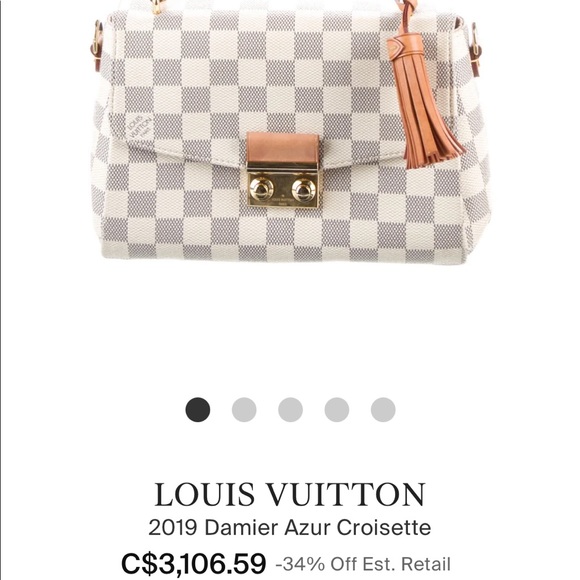 ✨SOLD✨New LOUIS VUITTON Damier Azur Croisette - Picture 16 of 16